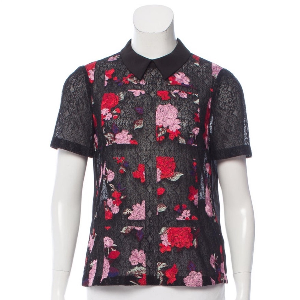 Karen Millen floral lace top